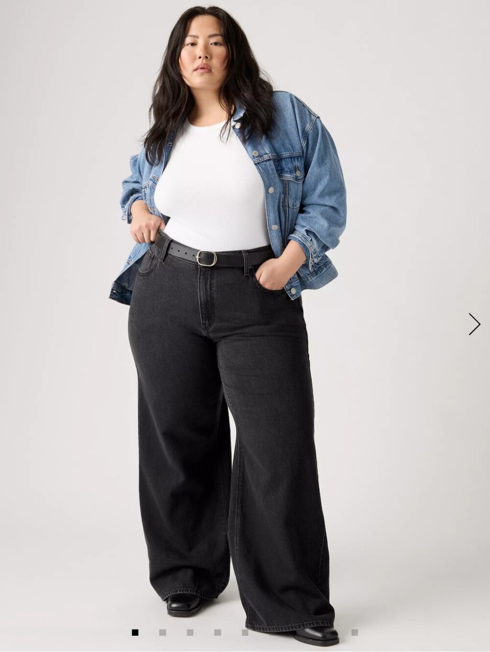 Levi's NEW Size 32: Cinch Baggy Black Wide Straight-Leg High-Rise Jeans